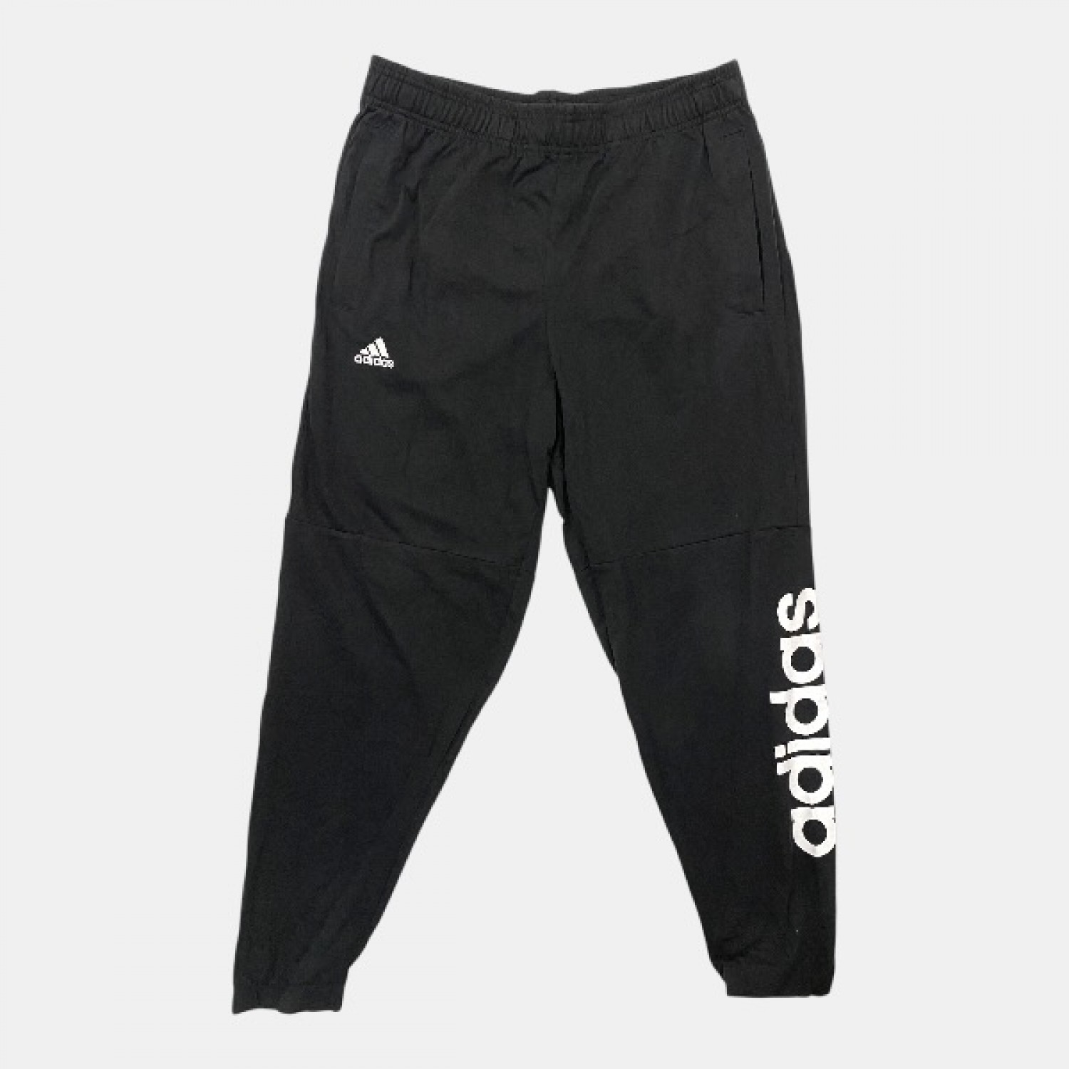 Adidas Essentials Logo Joggers Black Pre Owned